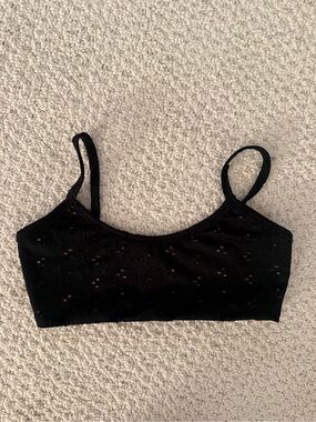 Strut-this eyelet bra top